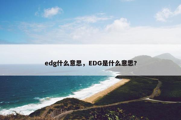 edg什么意思，EDG是什么意思?